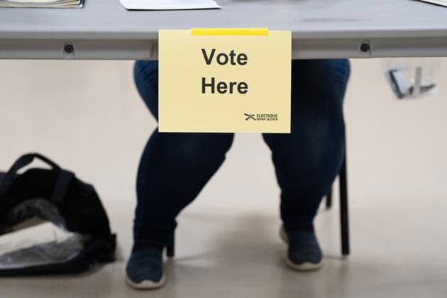 Canada, regional elections in Nova Scotia