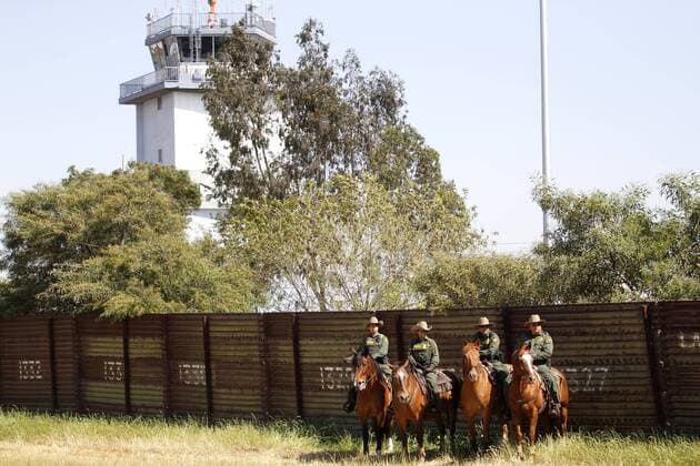 Photo story border between USA and Mexico at the airport of Tijuana
