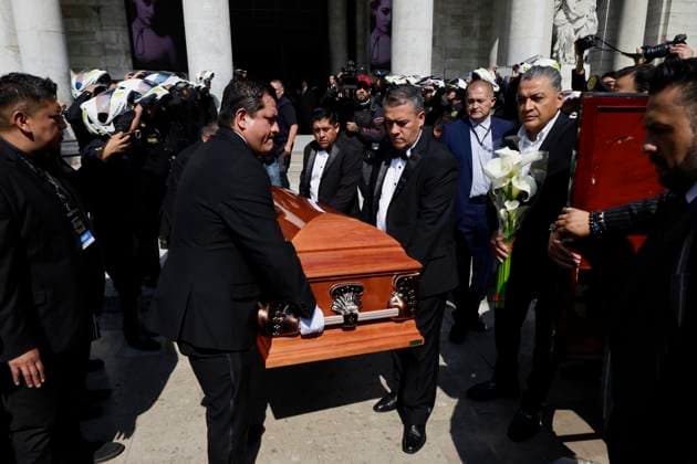 Mexico, funeral of Silvia Pinal