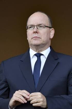 Prince Albert II of Monaco visits AS Monaco football match