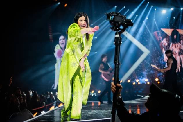 Milano Cortina 2026, Laura Pausini performs at the opening ceremony of the Winter Olympics in Milan, archive pictures