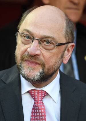 Martin Schulz visits a football match in Cologne