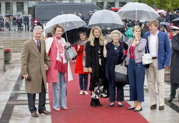 Oslo: Dutch royals arrive for lunch