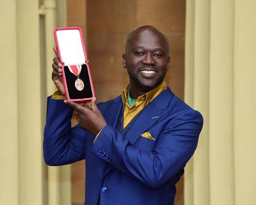 Award ceremony at Buckingham Palace