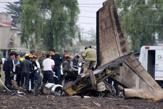 Plane crash in Mexico