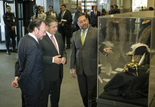 Sigmar Gabriel meets Mexican counterpart Luis Videgaray Caso in Mexico City