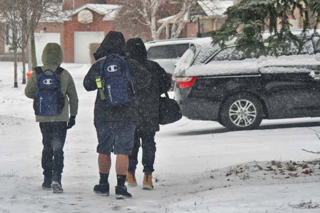 Canada, snowfall in Toronto