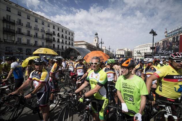 Cycling demonstration in Madrid