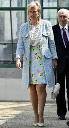 Princess Astrid at the award ceremony of the Koningin Paolaprijs in Laken