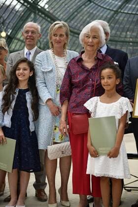 Queen Paola at the award ceremony of the Koningin Paolaprijs in Laken