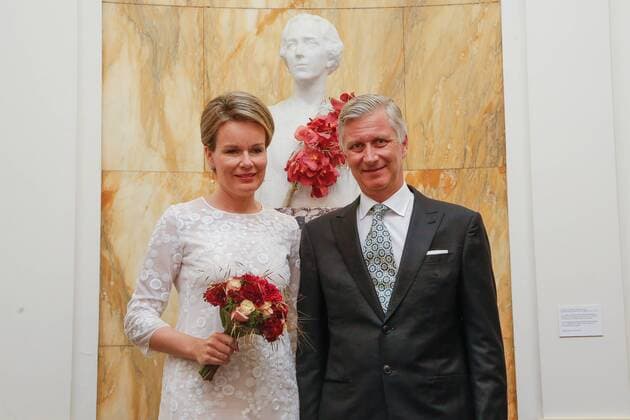 Belgian royal couple visit concert in Brussels