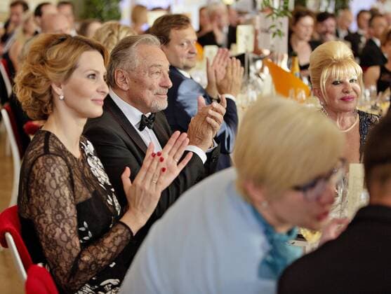 Karel Gott at award ceremony in Prague