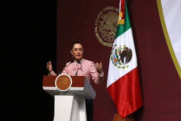 Mexico, Claudia Sheinbaum chairs community meeting in Mexico City