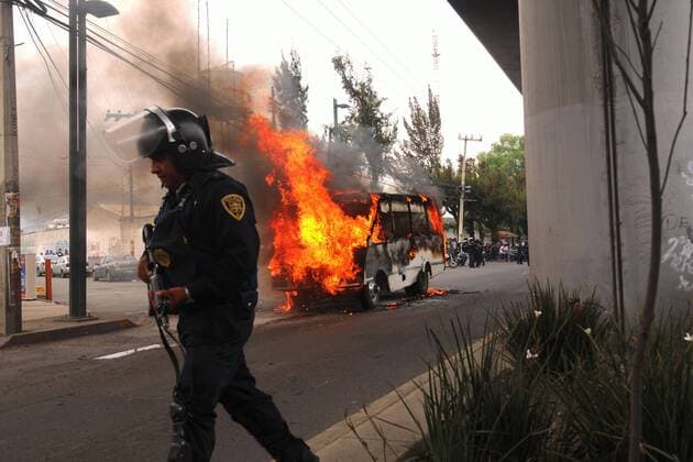Military action against drug cartels in Mexico City