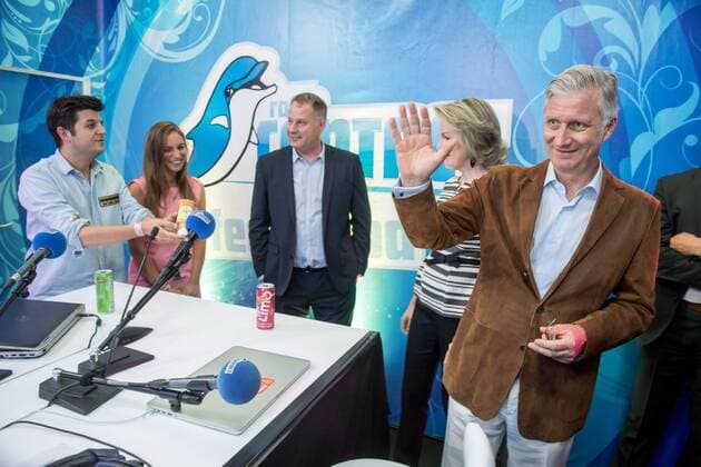 Belgian royal couple at the Tomorrowland Music Festival