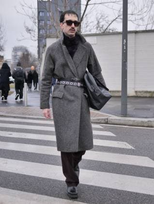 Milan Fashion Week arrival at the Prada fashion show