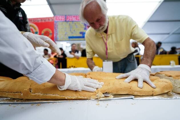 World record attempt: Longest torta sandwich in Mexico