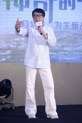 Jackie Chan at film premiere of Earth: One Amazing Day in Beijing