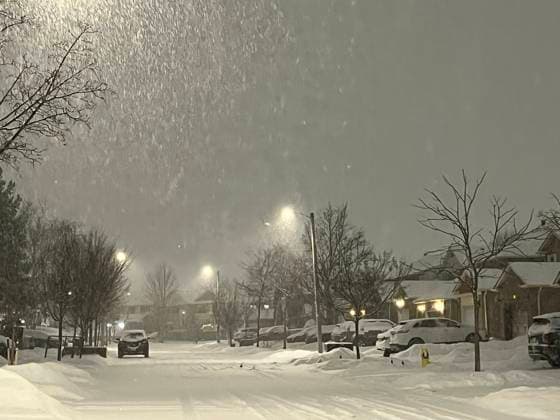 Canada, heavy snowfall in Toronto