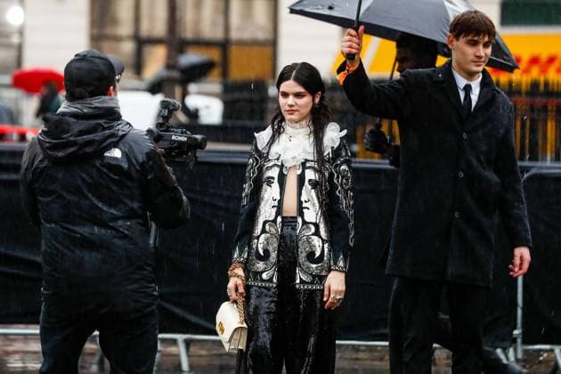 Paris Fashion Week, guests at the Valentino fashion show