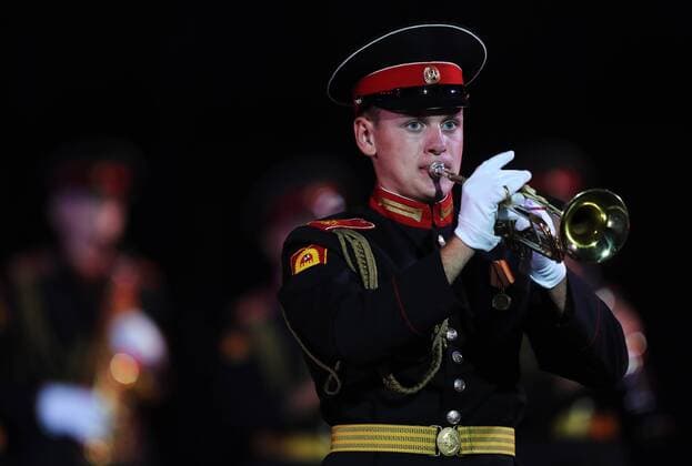 Opening Military Music Festival in Moscow