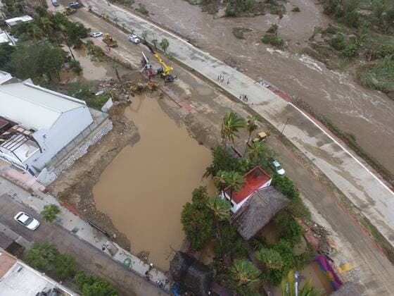 Tropical Storm Lidia in Mexico