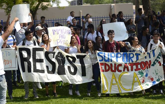 Protest against the abolition of the Dreamer Program in New Mexico