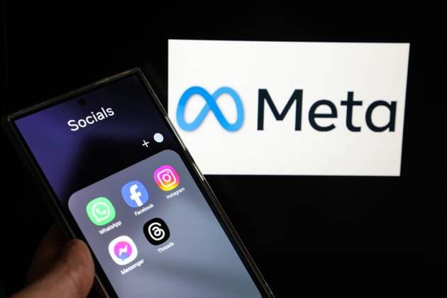 Meta fined for putting children’s mental health at risk; stock images