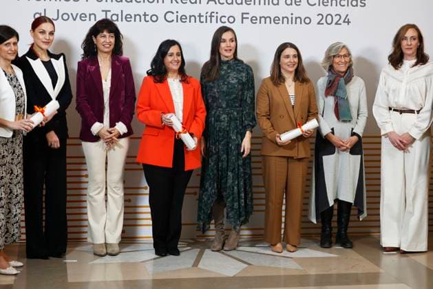 Spain, Queen Letizia at the award ceremony in Madrid