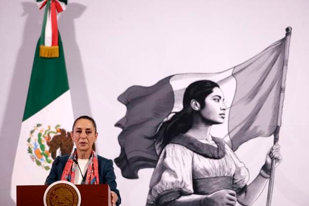 Mexico, Claudia Sheinbaum Press conference in Mexico City