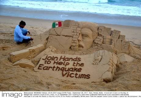 Sandburg promotes solidarity with earthquake victims in Mexico
