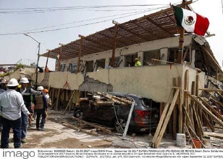 Earthquake in Mexico: Search for buried pupils of the Enrique Rebsamen School