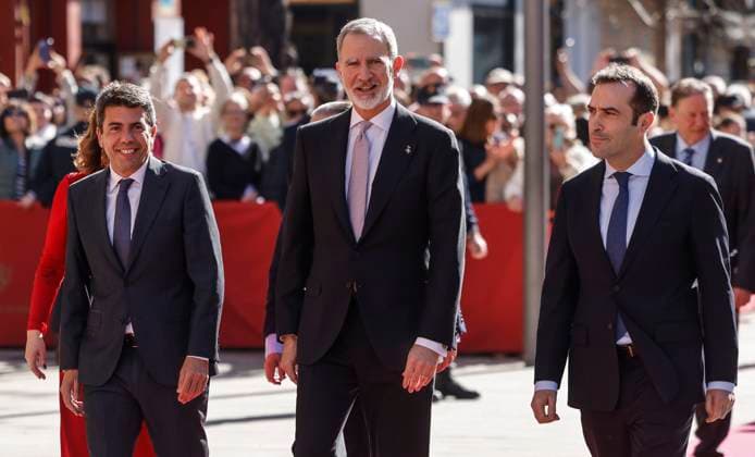 Spain, King Felipe at award ceremony in Valencia
