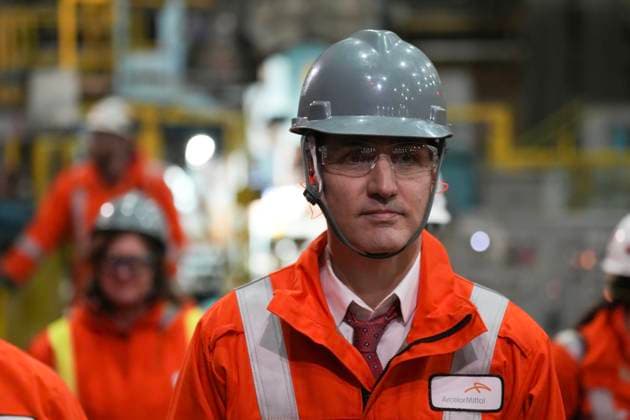 Canada, Prime Minister Justin Trudeau visits steelworks in Hamilton