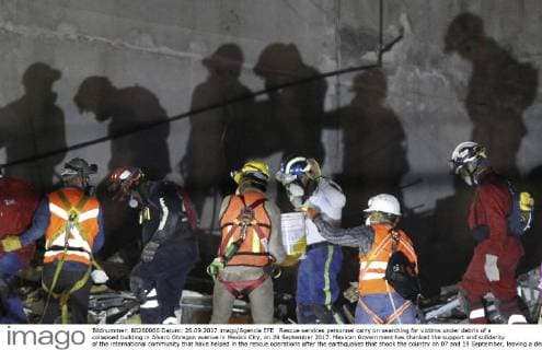 Earthquake: Search for buried victims in Mexico City
