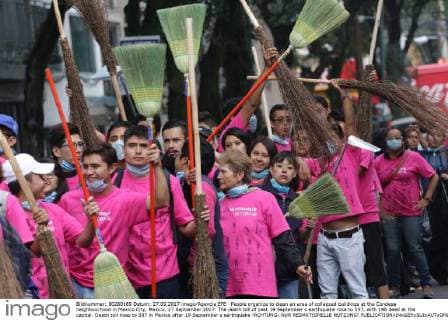 Earthquake in Mexico: Voluntary cleaning crew on its way to clean up