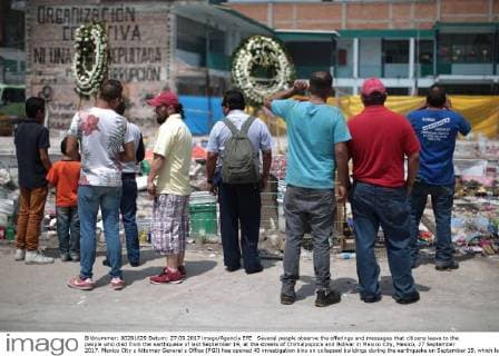 Earthquake in Mexico - Remembrance of the victims
