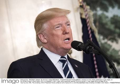 Donald Trump comments on attack on concert visitors in Las Vegas