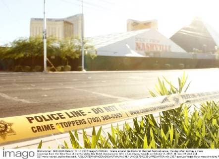 Attack on concert goers in Las Vegas - crime scene the day after
