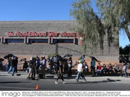 Attack on concert goers in Las Vegas - people donate blood