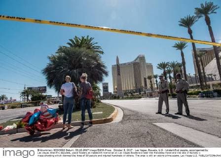Attack on Concert Visitors in Las Vegas - Remembrance of the Victims at the Las Vegas Strip