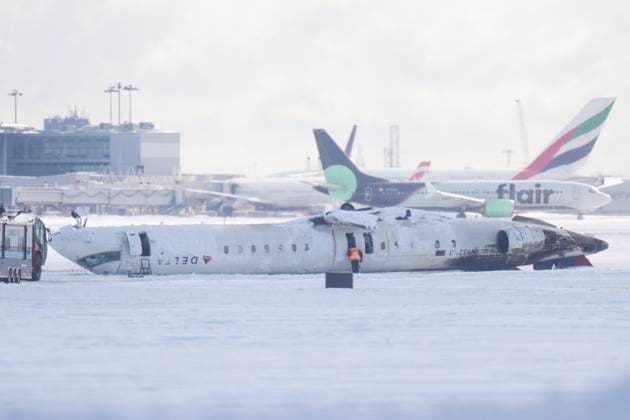 Canada, crashed aircraft at Toronto Pearson International Airport