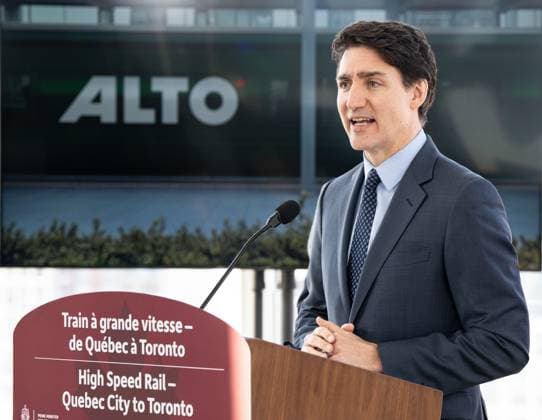 Canada, Prime Minister Justin Trudeau press conference in Montreal