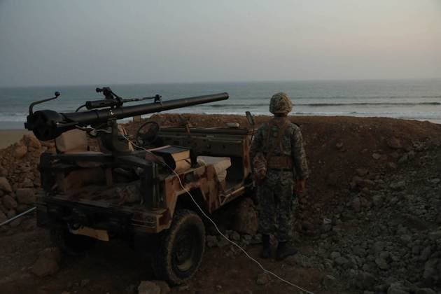 Gulf of Oman, Iranian army manoeuvres