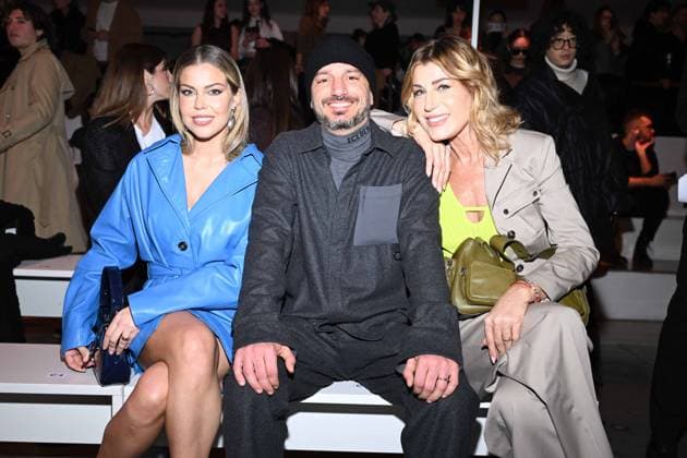 Milan Fashion Week, guests at the Iceberg fashion show