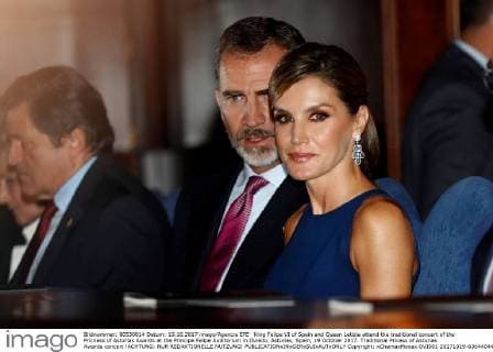 Spanish royal couple at concert before Princess of Asturias Awards in Oviedo