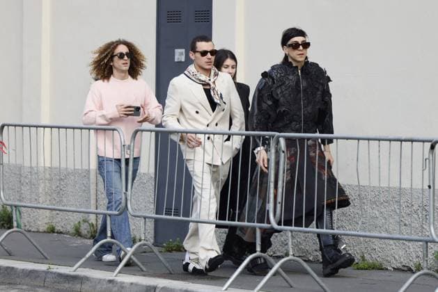 Milan Fashion Week, guests at the Antonio Marras fashion show