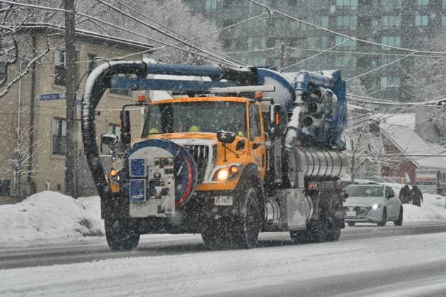 Canada, heavy snowfall in Toronto