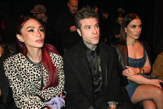 Milan Fashion Week, guests at the Versace fashion show