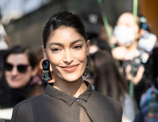 Milan Fashion Week, guests of the Armani fashion show